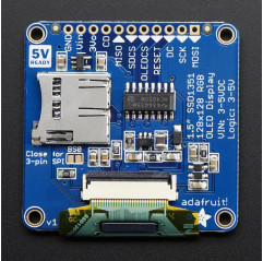 OLED Breakout Board - 16-bit Color 1.5" w/microSD holder Adafruit 19040093 Adafruit