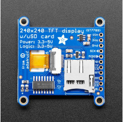 Adafruit 1.54" 240x240 Wide Angle TFT LCD Display with MicroSD - ST7789 Adafruit 19040094 Adafruit