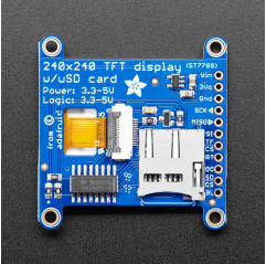 Adafruit 1.54" 240x240 Wide Angle TFT LCD Display with MicroSD - ST7789 Adafruit19040094 Adafruit