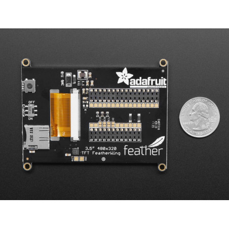 Adafruit TFT FeatherWing - 3.5" 480x320 Touchscreen for Feathers