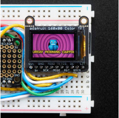 Adafruit 0.96" 160x80 Color TFT Display w/ MicroSD Card Breakout - ST7735 Adafruit19040127 Adafruit