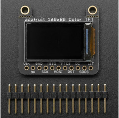 Adafruit 0.96" 160x80 Color TFT Display w/ MicroSD Card Breakout - ST7735 Adafruit 19040127 Adafruit
