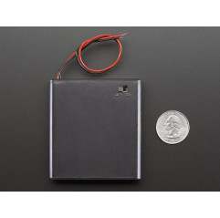4 x AA Battery Holder with On/Off Switch Adafruit19040152 Adafruit