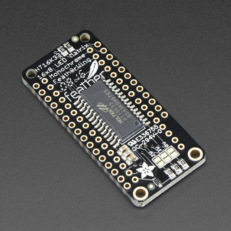 Adafruit 8x16 LED Matrix FeatherWing w/o Matrices Adafruit19040171 Adafruit