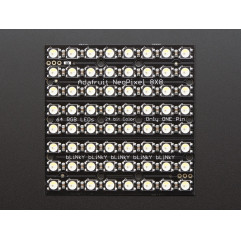 Adafruit NeoPixel NeoMatrix - 64 RGBW - Cool White - ~6000K Adafruit19040197 Adafruit