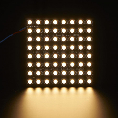 Adafruit NeoPixel NeoMatrix - 64 RGBW - Warm White - ~3000K