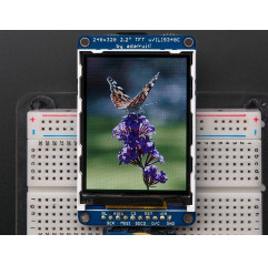 Adafruit 2.2" 18-bit color TFT LCD display with microSD card breakout Adafruit19040200 Adafruit