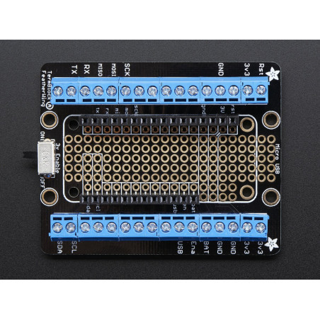 Assembled Terminal Block Breakout FeatherWing for all Feathers