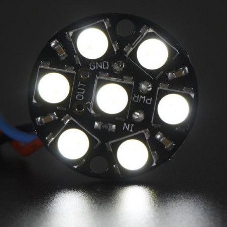NeoPixel Jewel - 7 x 5050 RGBW LED w/ Integrated Drivers - Cool White - ~6000K