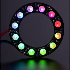 NeoPixel Ring - 12 x 5050 RGBW LEDs w/ Integrated Drivers - Cool White - ~6000K Adafruit19040218 Adafruit