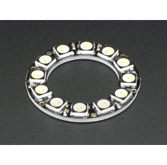 NeoPixel Ring - 12 x 5050 RGBW LEDs w/ Integrated Drivers - Cool White - ~6000K Adafruit 19040218 Adafruit