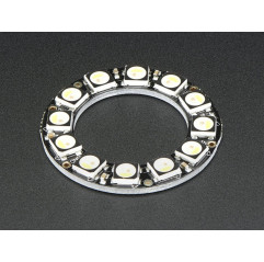 NeoPixel Ring - 12 x 5050 RGBW LEDs w/ Integrated Drivers - Natural White - ~4500K Adafruit19040219 Adafruit