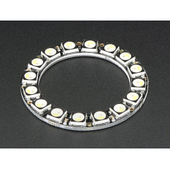 NeoPixel Ring - 16 x 5050 RGBW LEDs w/ Integrated Drivers - Warm White - ~3000K Adafruit19040221 Adafruit