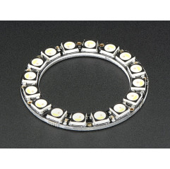 NeoPixel Ring - 16 x 5050 RGBW LEDs w/ Integrated Drivers - Natural White - ~4500K Adafruit19040222 Adafruit