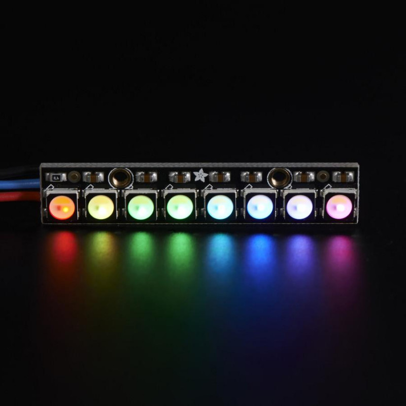 NeoPixel Stick - 8 x 5050 RGBW LEDs - Cool White - ~6000K Adafruit 19040224 Adafruit