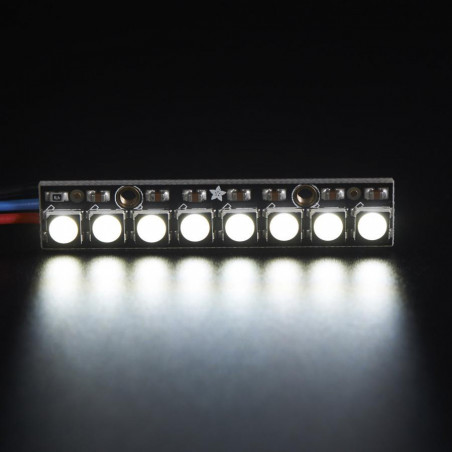 NeoPixel Stick - 8 x 5050 RGBW LEDs - Natural White - ~4500K