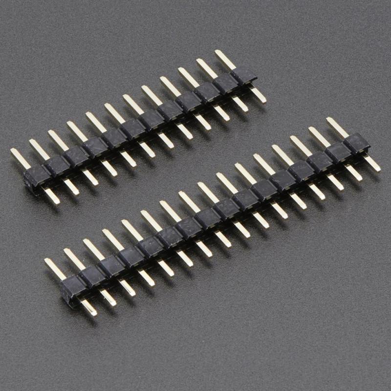 Short Feather Male Headers - 12-pin and 16-pin Male Header Set Adafruit19040227 Adafruit