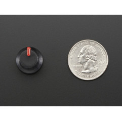 Potentiometer Knob - Soft Touch T18 - Red Adafruit 19040259 Adafruit