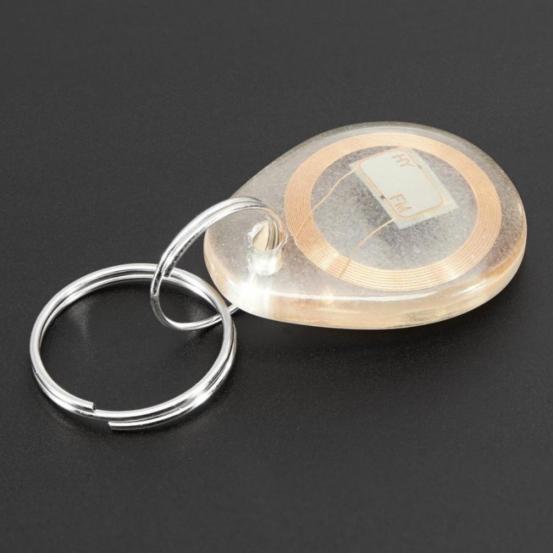 MiFare Classic (13.56MHz RFID/NFC) Clear Keychain Fob - 1KB Adafruit19040269 Adafruit