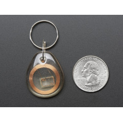MiFare Classic (13.56MHz RFID/NFC) Clear Keychain Fob - 1KB Adafruit 19040269 Adafruit