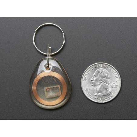 MiFare Classic (13.56MHz RFID/NFC) Clear Keychain Fob - 1KB