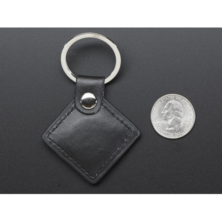 MiFare Classic (13.56MHz RFID/NFC) Leather Keychain Fob - 1KB