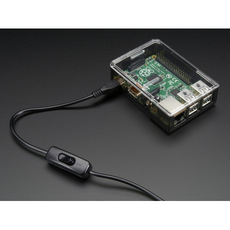 USB Cable with Switch - A/MicroB