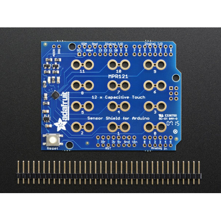 Adafruit 12 x Capacitive Touch Shield for Arduino - MPR121