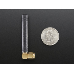 Right-angle Mini GSM/Cellular Quad-Band Antenna (2dBi SMA Plug) Adafruit 19040301 Adafruit