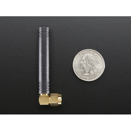 Right-angle Mini GSM/Cellular Quad-Band Antenna (2dBi SMA Plug)