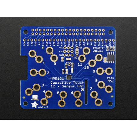 Adafruit Capacitive Touch HAT for Raspberry Pi - Mini Kit - MPR121