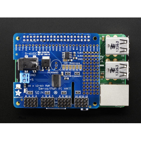 Adafruit 16-Channel PWM / Servo HAT for Raspberry Pi