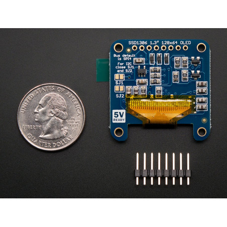 Adafruit Monochrome 1.3" 128x64 OLED graphic display