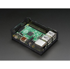 Adafruit Raspberry Pi B+ / Pi 2 / Pi 3 Case - Smoke Base - w/ Clear Top Adafruit 19040315 Adafruit
