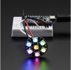 Adafruit NeoPixel Jewel - 7 x WS2812 5050 RGB LED with Integrated Drivers Adafruit 19040325 Adafruit