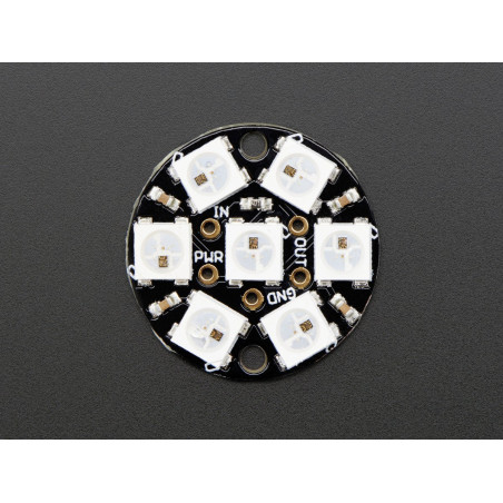 Adafruit NeoPixel Jewel - 7 x WS2812 5050 RGB LED with Integrated Drivers