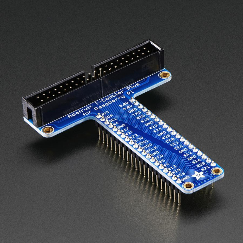 Assembled Pi T-Cobbler Plus - GPIO Breakout - Pi A+, B+, Pi 2, Pi 3, Pi 4, Zero Adafruit 19040330 Adafruit