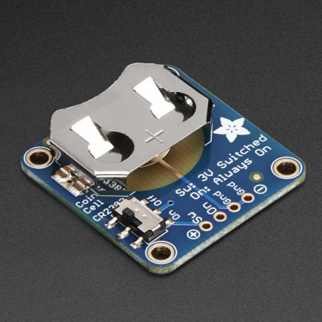 Adafruit 20mm Coin Cell Breakout w/On-Off Switch (CR2032)