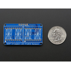 Quad Alphanumeric Display - 0.54" Digits w/ I2C Backpack - Red Adafruit19040342 Adafruit