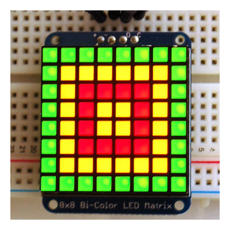 Adafruit Bicolour LED Square Pixel Matrix with I2C Backpack Adafruit 19040347 Adafruit