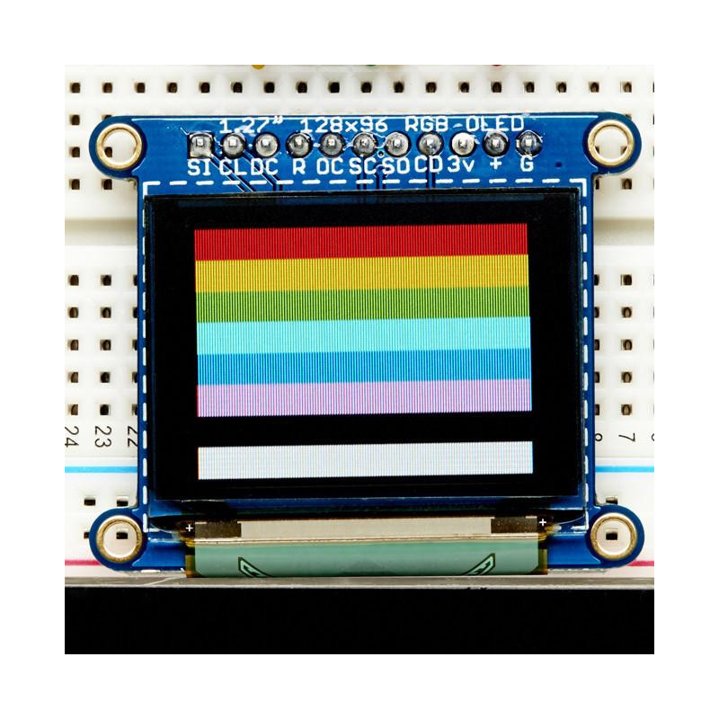 Adafruit OLED Breakout Board - 16-bit Color 1.27" w/microSD holder Adafruit 19040365 Adafruit