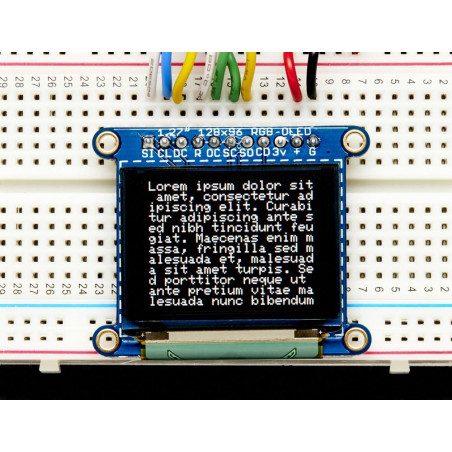 Adafruit OLED Breakout Board - 16-bit Color 1.27" w/microSD holder