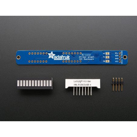 Adafruit Bi-Color (Red/Green) 24-Bar Bargraph w/I2C Backpack Kit