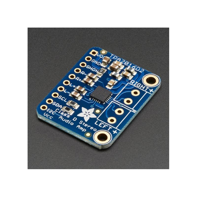 Adafruit Stereo 2.8W Class D Audio Amplifier - I2C Control AGC Adafruit 19040370 Adafruit