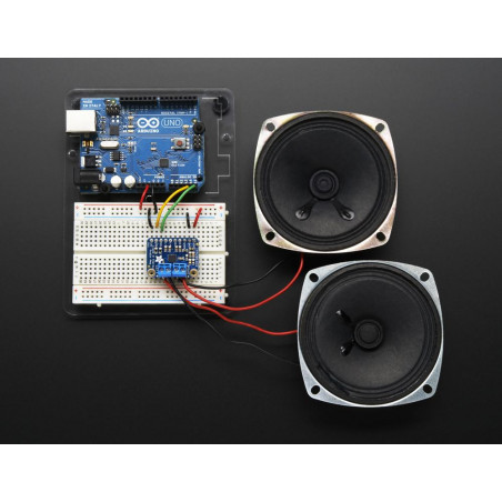 Adafruit Stereo 2.8W Class D Audio Amplifier - I2C Control AGC