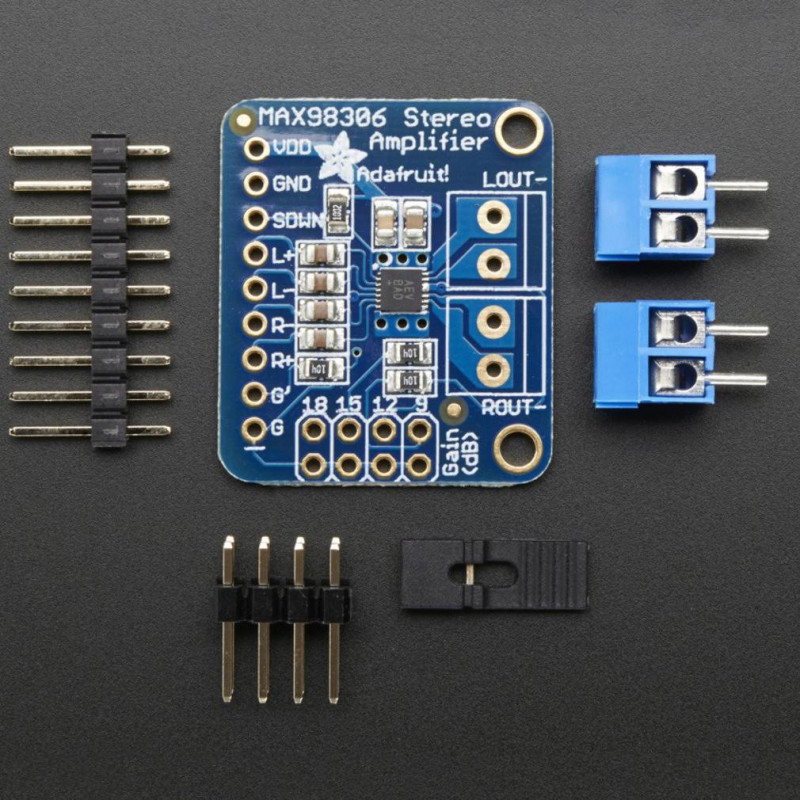 Adafruit Stereo 3.7W Class D Audio Amplifier Adafruit19040371 Adafruit