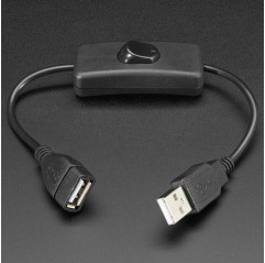 USB Cable with Switch Adafruit19040374 Adafruit