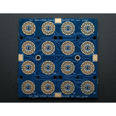 Adafruit Trellis Monochrome Driver PCB for 4x4 Keypad & 3mm LEDs