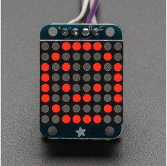 Adafruit Mini 0.7" 8x8 LED Matrix w/I2C Backpack - Red Adafruit 19040396 Adafruit