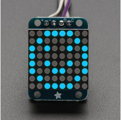 Adafruit Mini 0.7" 8x8 LED Matrix w/I2C Backpack - Red Adafruit19040396 Adafruit